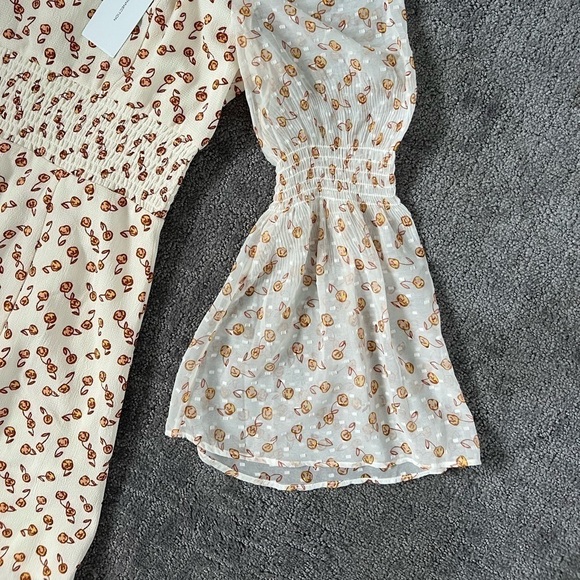 French Connection Francine Callie Smock Dress Clotted Cream - Picture 5 of 8